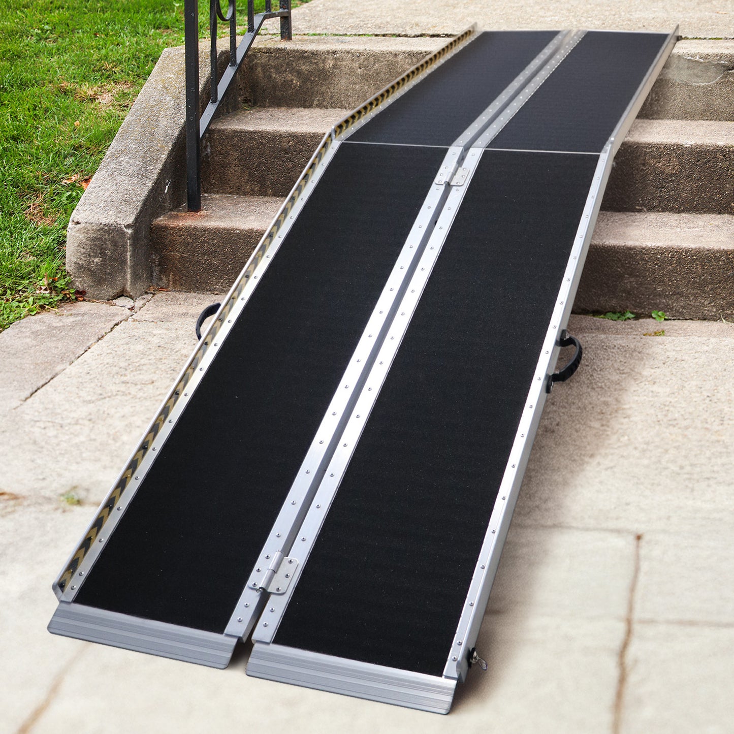 Kartrite Folding Aluminium Wheelchair Ramp 10FT Portable Mobility Access Ramp