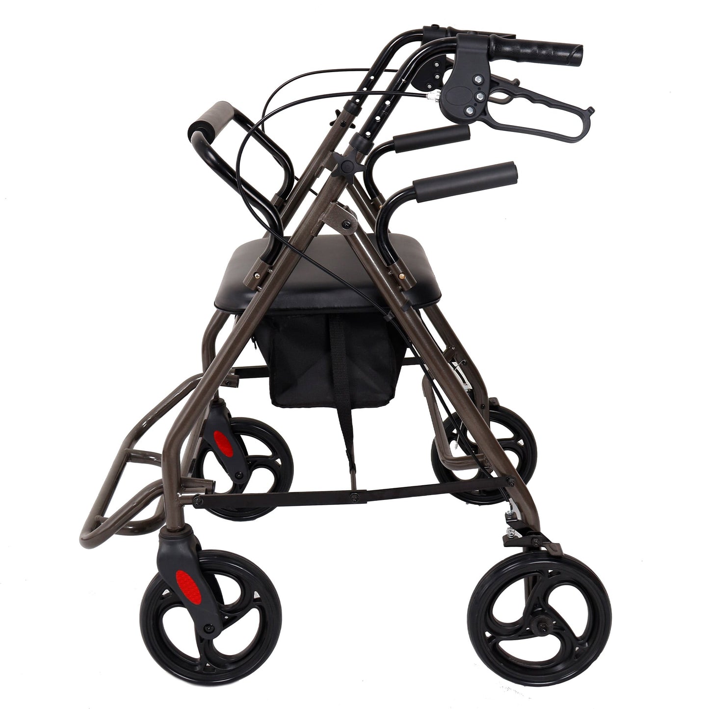Orthonica Foldable Steel Frame Rollator Walker - Grey