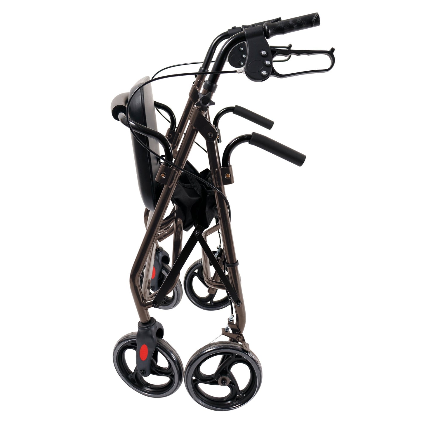 Orthonica Foldable Steel Frame Rollator Walker - Grey
