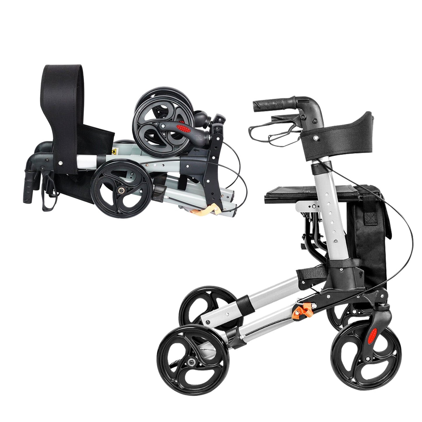 Orthonica Folding Rollator Walker Walking Mobility Aid