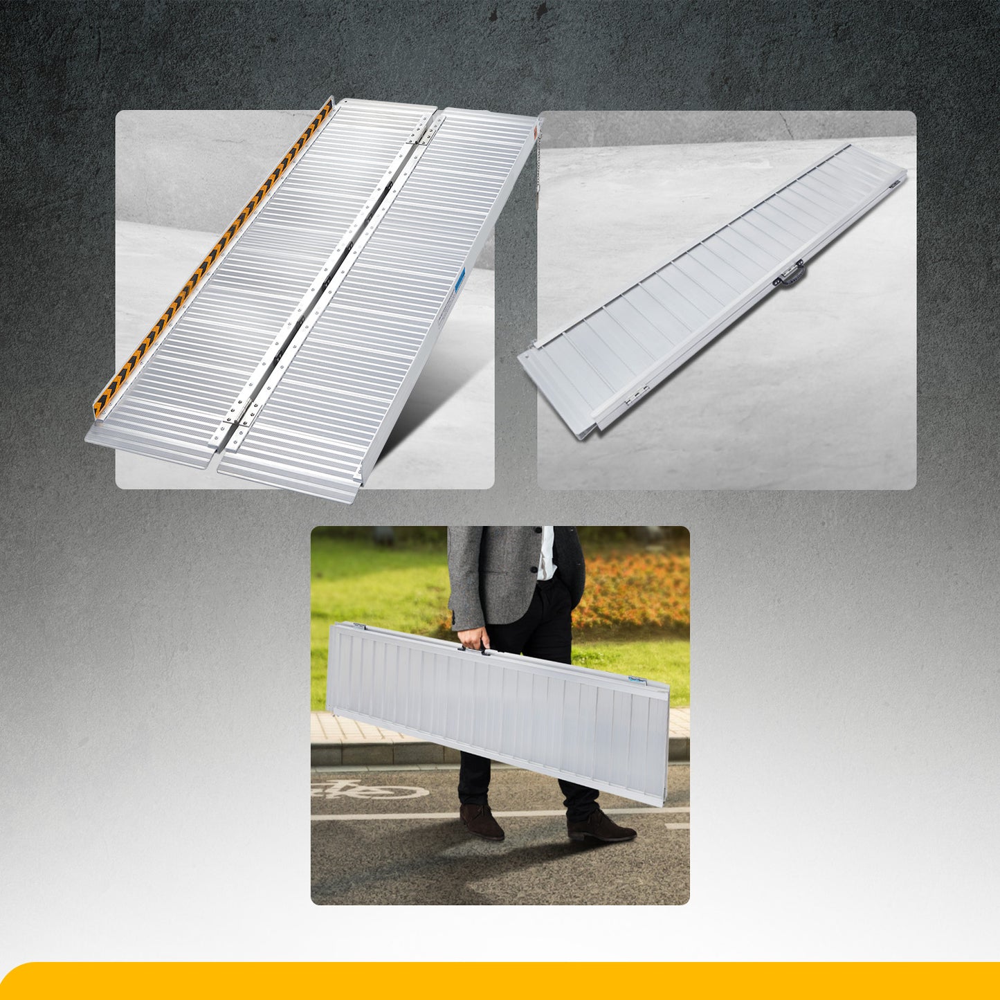 Kartrite 5ft Aluminium Foldable Wheelchair Ramp R01