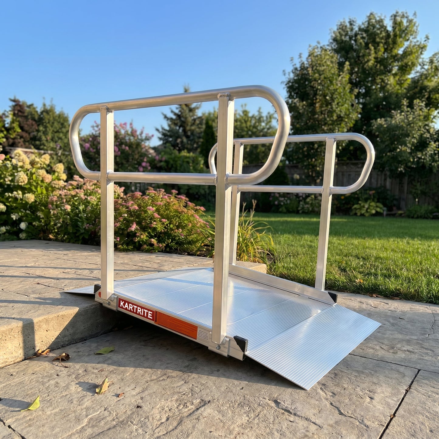 Kartrite Aluminium Safety Handrails for Kartrite 3ft Wheelchair Ramp