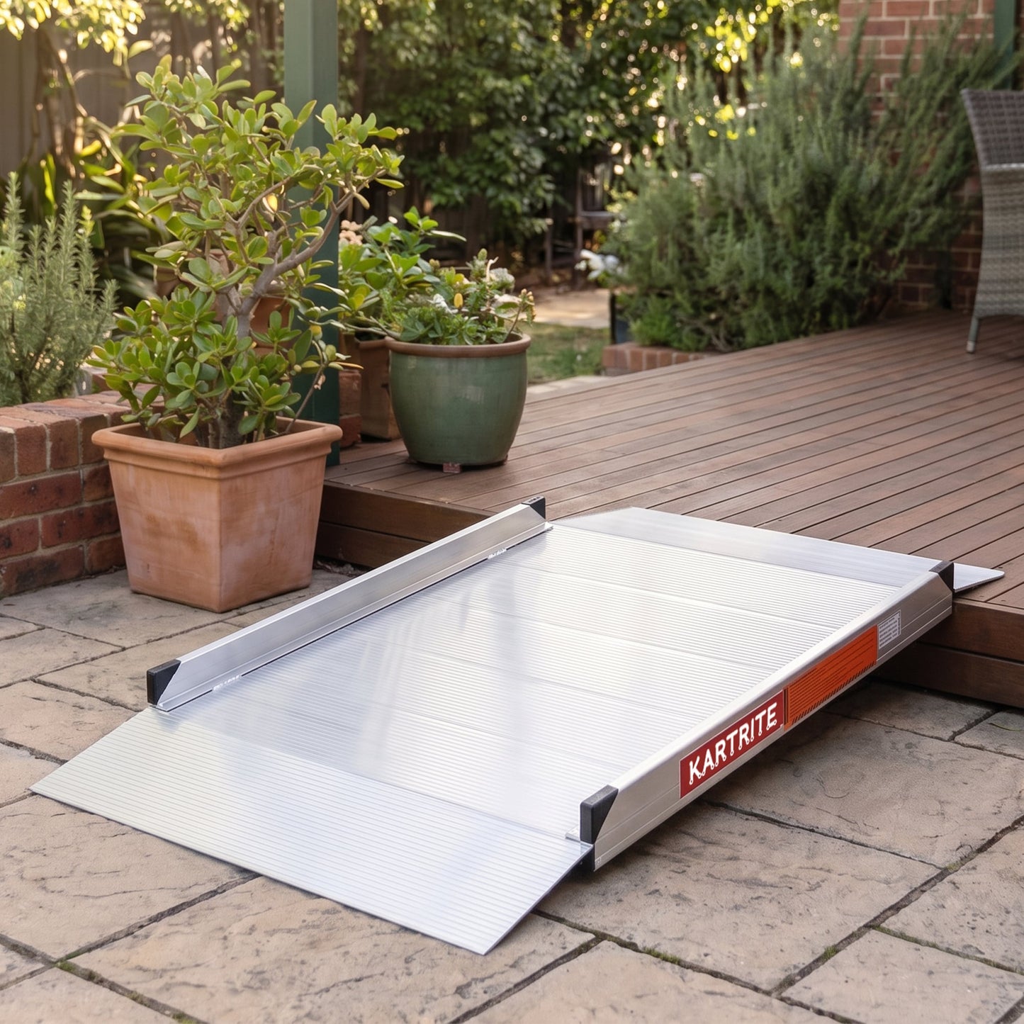 Kartrite 4ft Aluminium Wheelchair Ramp 380kg Capacity 93.5cm Width