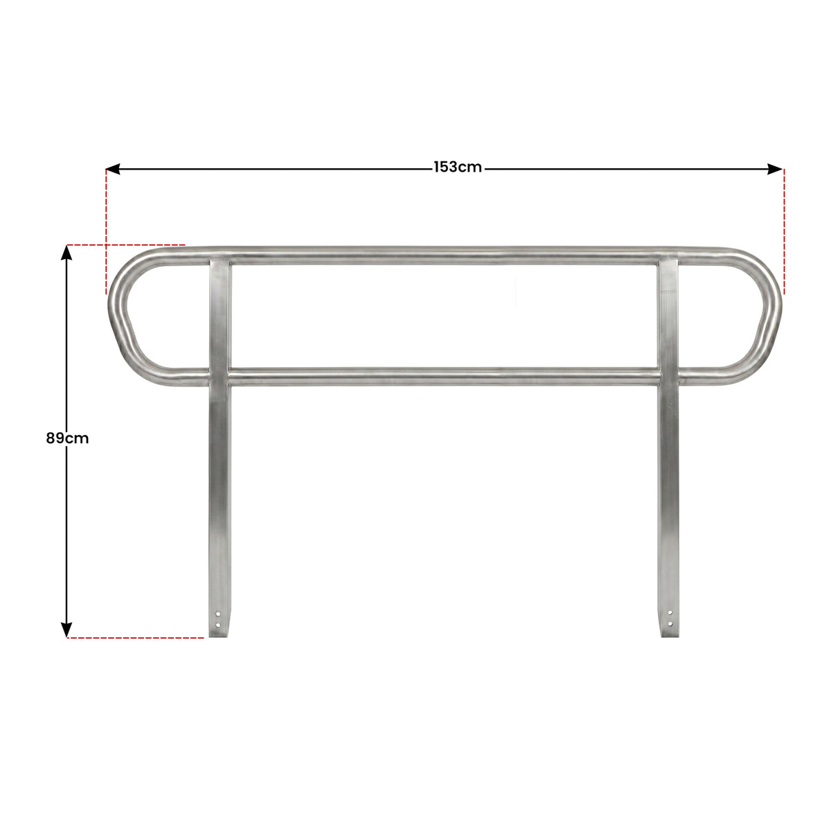 Kartrite Aluminium Safety Handrails for Kartrite 5ft Wheelchair Ramp