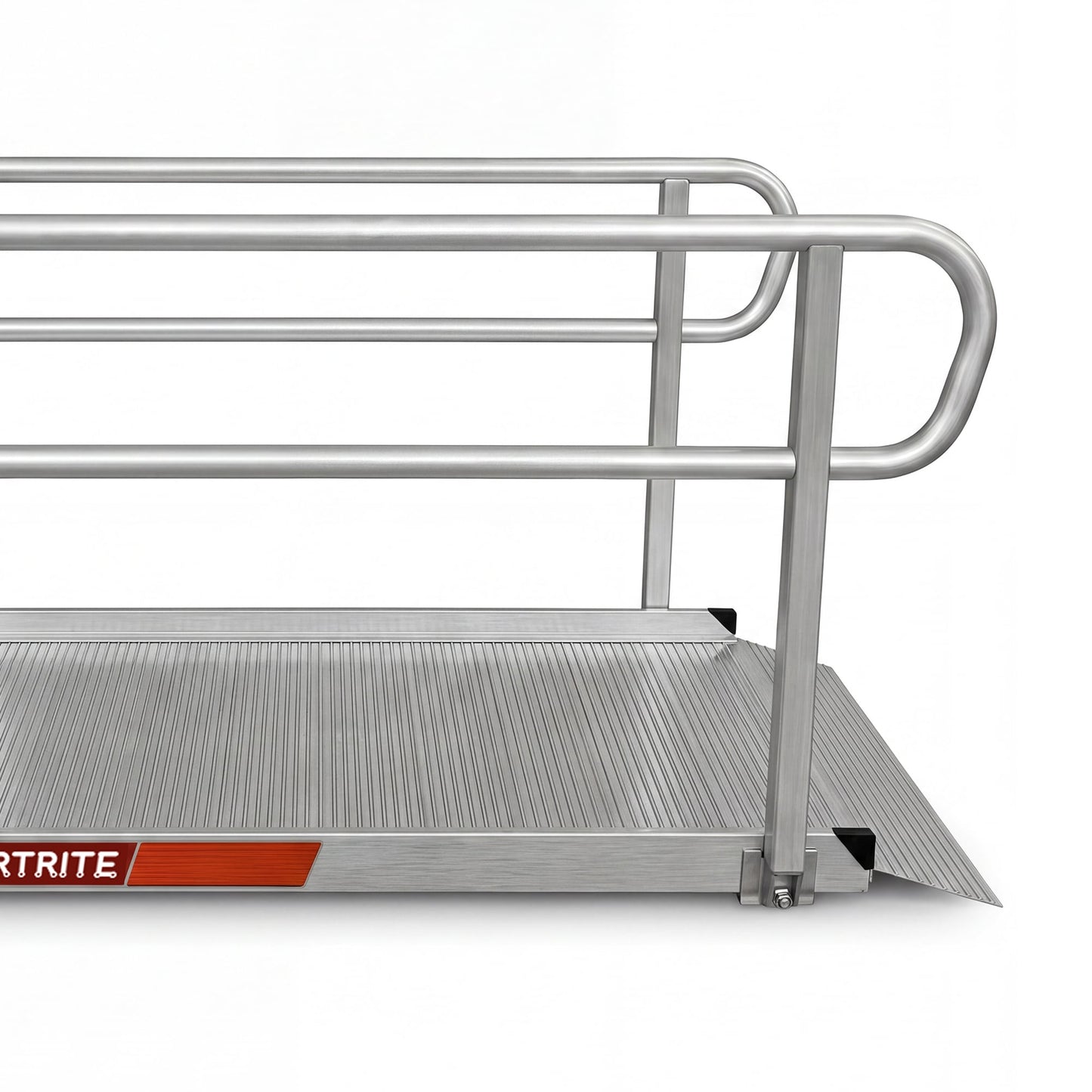 Kartrite 8ft Aluminium Wheelchair Ramp w/ Handrails 380kg Capacity 72cm Width