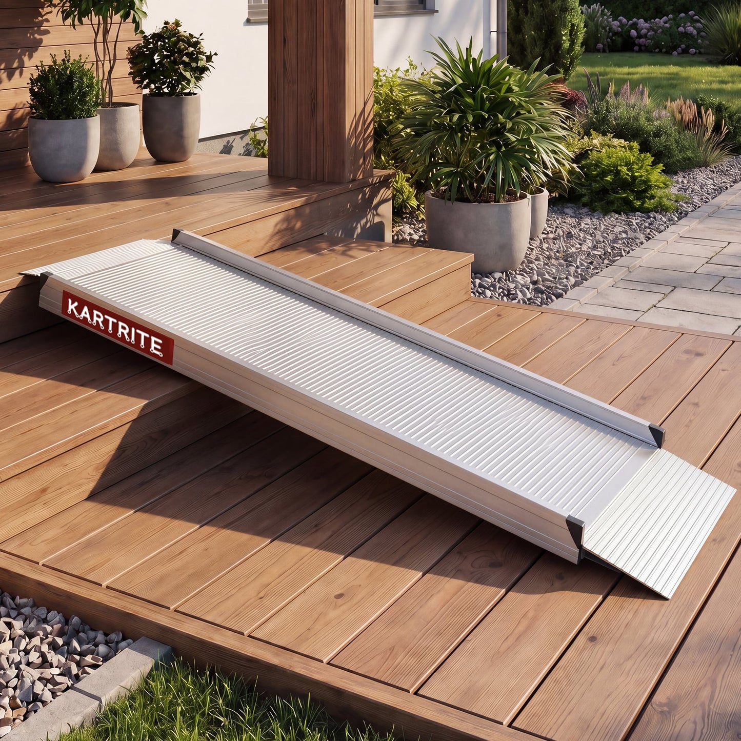 Kartrite 8ft Aluminium Wheelchair Ramp 380kg Capacity 72cm Width