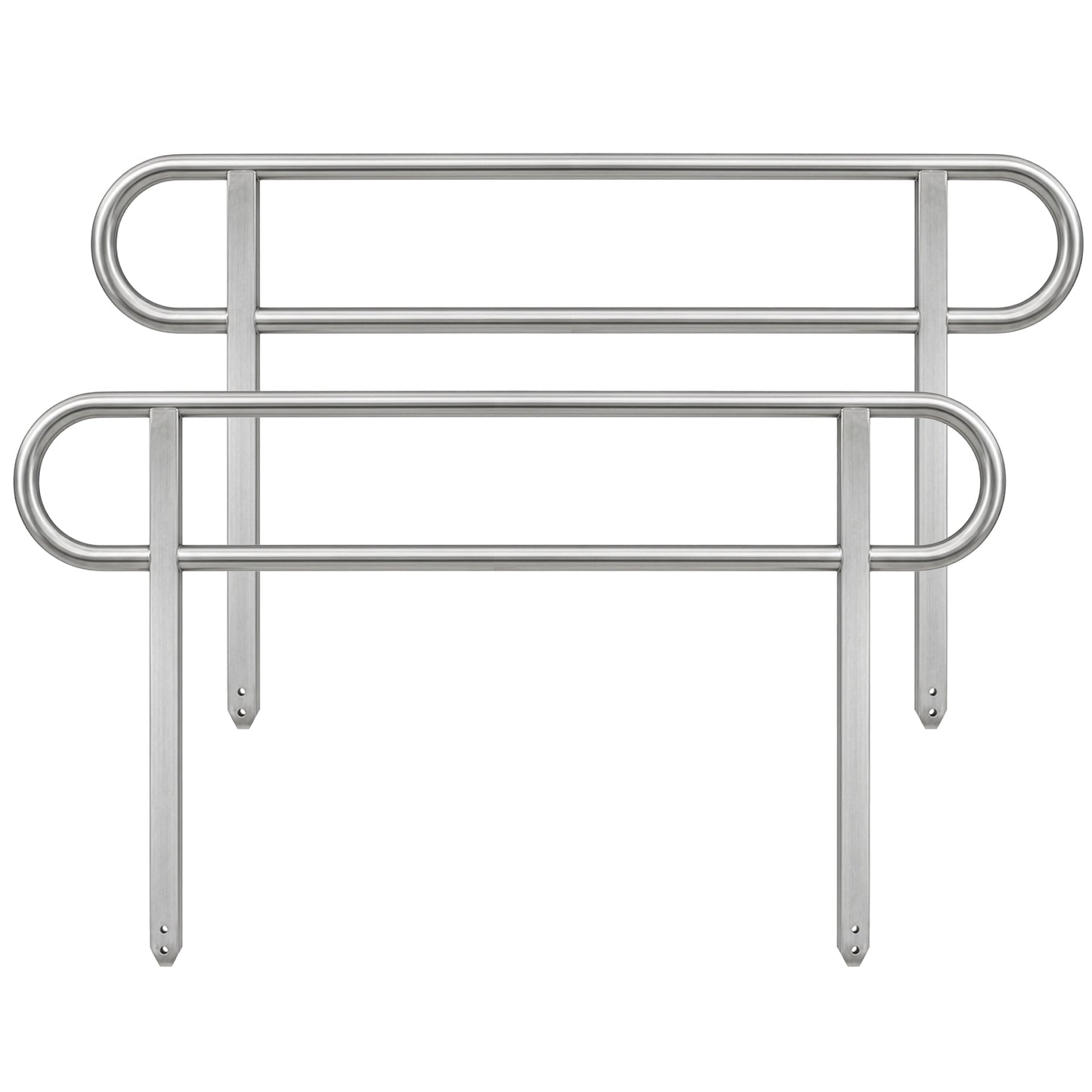 Kartrite 8ft Aluminium Wheelchair Ramp w/ Handrails 380kg Capacity 93.5cm Width