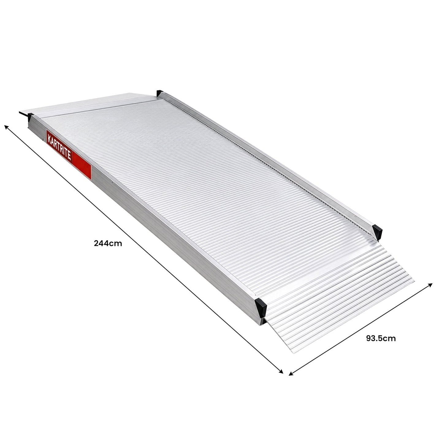Kartrite 8ft Aluminium Wheelchair Ramp 380kg Capacity 93.5cm Width